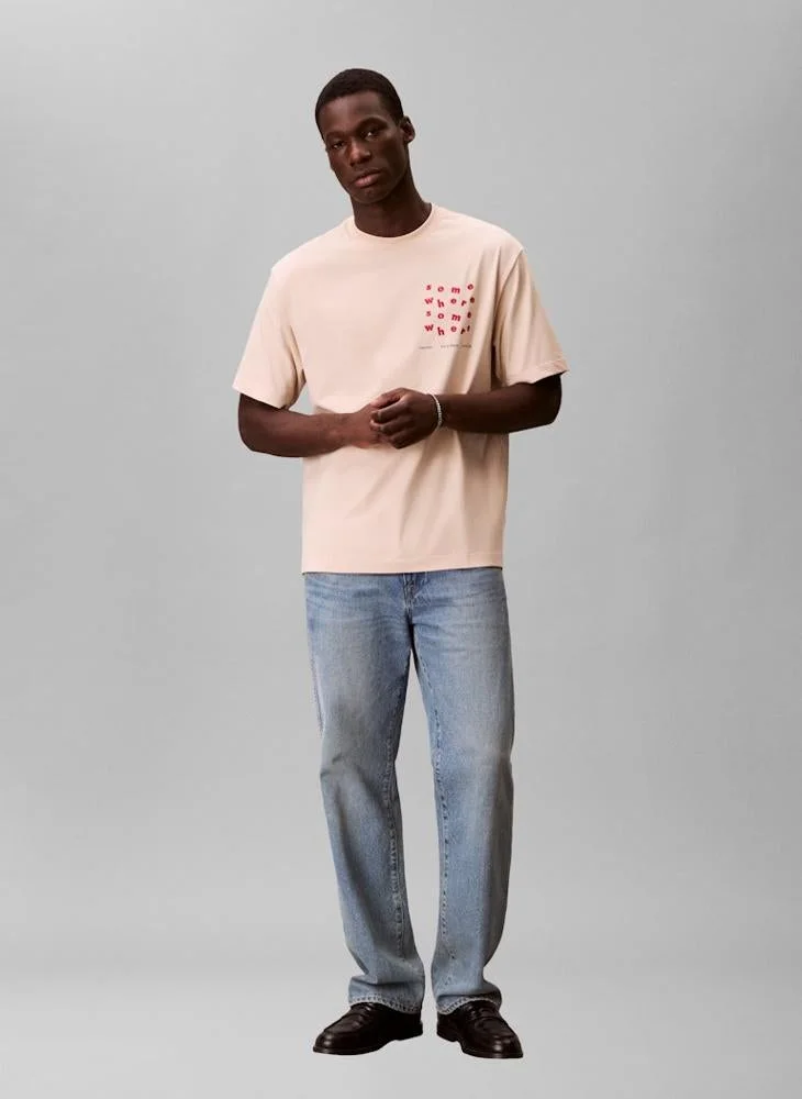 Calvin Klein Jeans  Monologo Graphic T-Shirt for Men | Best Price UAE