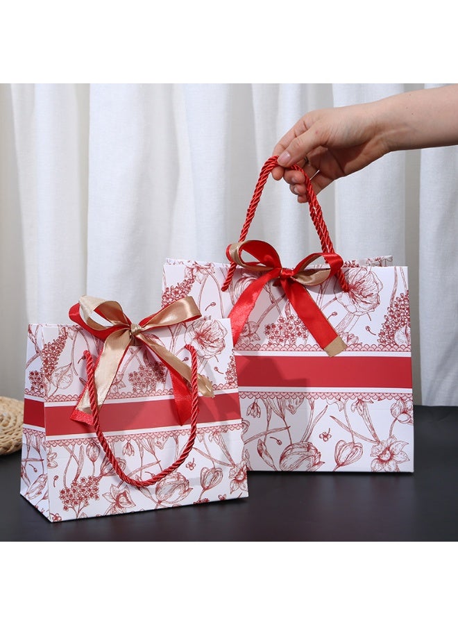 NIBEMINENT 3-Piece Color Gift Bag with Handle, Oil Painting Gift Paper Bags Medium Size Small Gift Bags Birthday Craft Paper Gift Bags for Presents,Birthdays, Mother's Day,Weddings, Party  - Image 3