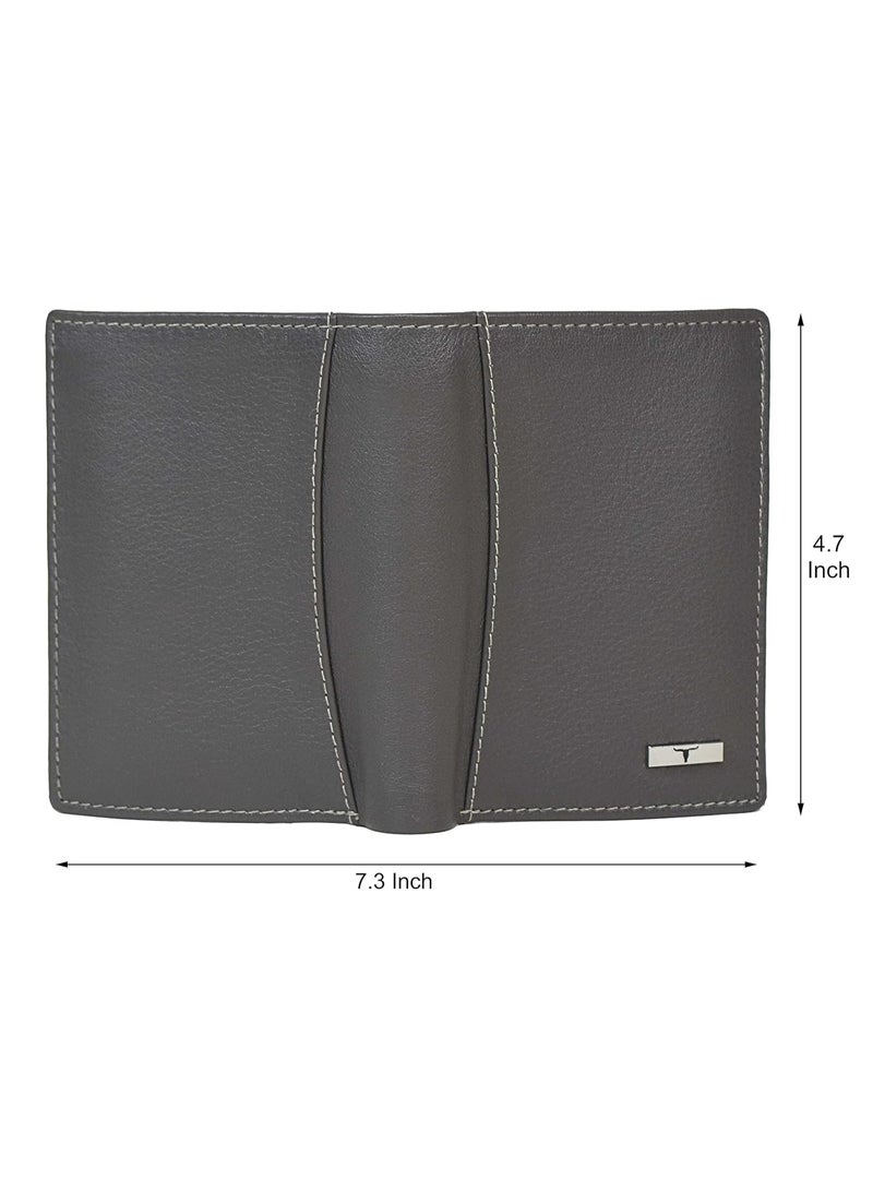 URBANFOREST URBAN FOREST Men's Leather Wallet (UBF130GRY1018, Grey) - Image 2