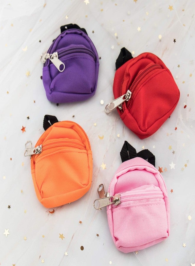 SOTOGO 10 Pieces Doll Zipper Backpack Mini Baby Dolls Backpack Girl Dolls Accessory Bags and American Doll Accessories - Image 3