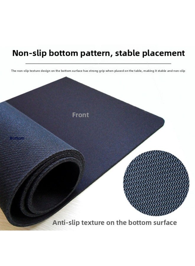 Blank Mouse Pad Oversized Stain-resistant Precision Edge Locking Rubber Thickened Keyboard Pad Manufacturers Coil/sheet-Color:100*50*3mm-Pattern:White Flake White Dense Hemming - Image 4