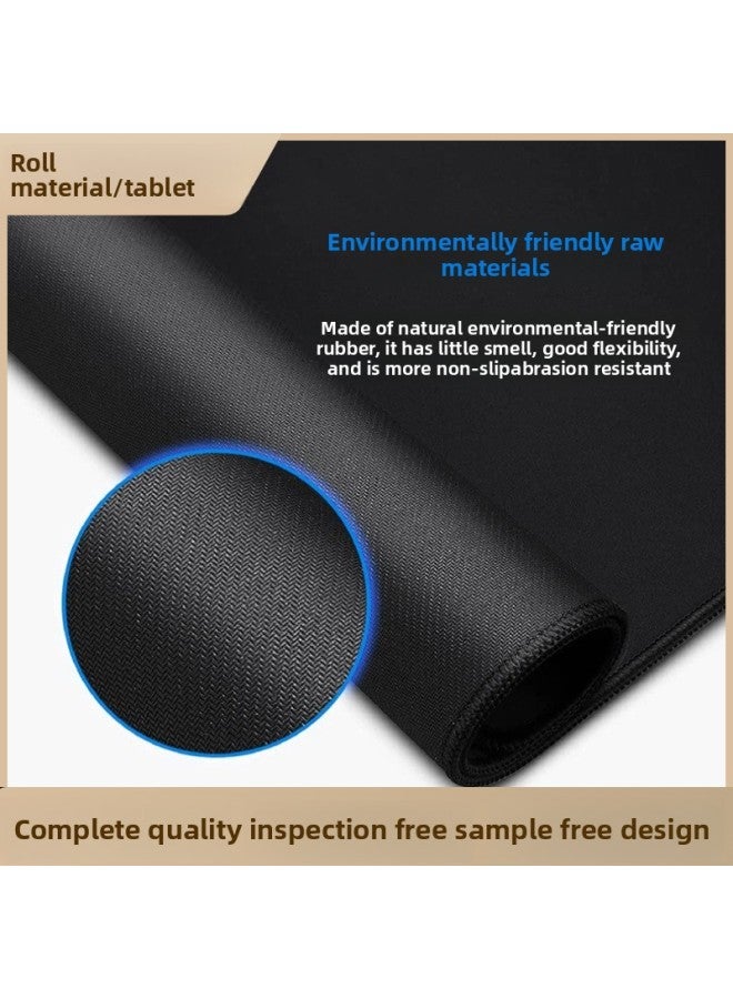 Blank Mouse Pad Oversized Stain-resistant Precision Edge Locking Rubber Thickened Keyboard Pad Manufacturers Coil/sheet-Color:100*50*3mm-Pattern:White Flake White Dense Hemming - Image 2
