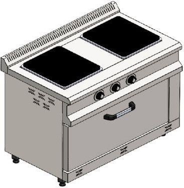 CSA Inox Karacasan Industrial 2+1 Electric 2 Li Range Cooker 