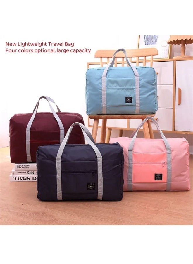 Foldable Waterproof Travel Duffle Bag – Lightweight Oxford & Nylon Multi-Purpose Bag (48 * 32 * 16) cm (Random Color) - Image 4