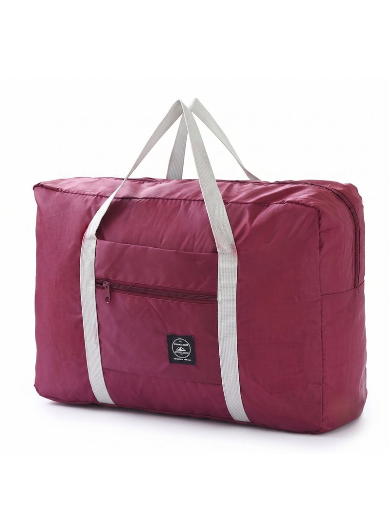 Foldable Waterproof Travel Duffle Bag – Lightweight Oxford & Nylon Multi-Purpose Bag (48 * 32 * 16) cm (Random Color) - Image 1
