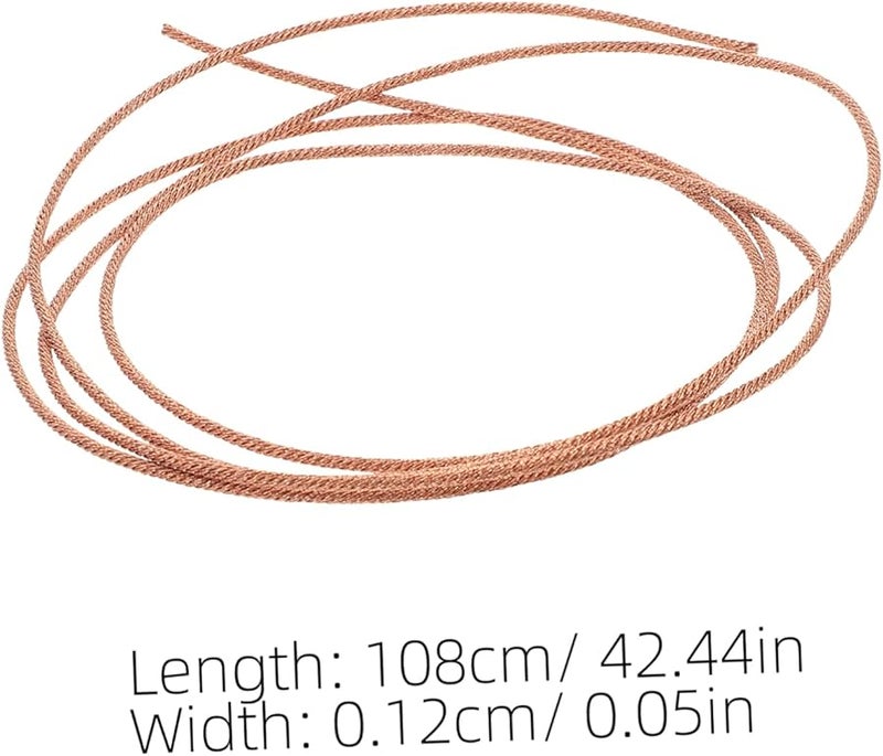 Golden Copper Speaker Wire Cable 1m Flexible High Temperature for Home Audio Car RV - Image 3