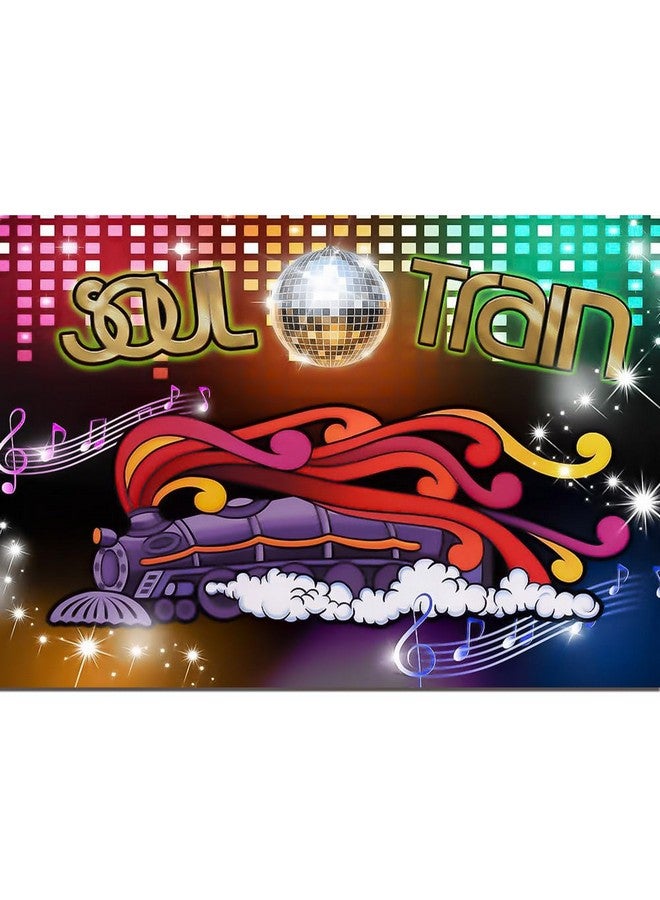 Qian 10X8Ft 70'S And 80'S Disco Dancing Prom Party Decor Photo Background 70'S Theme Photography Backdrop Neon Glow Photo Background Studio Props Banner - Image 1