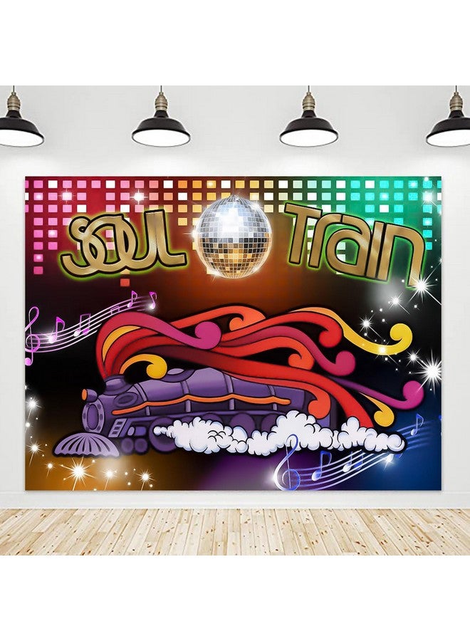 Qian 10X8Ft 70'S And 80'S Disco Dancing Prom Party Decor Photo Background 70'S Theme Photography Backdrop Neon Glow Photo Background Studio Props Banner - Image 2