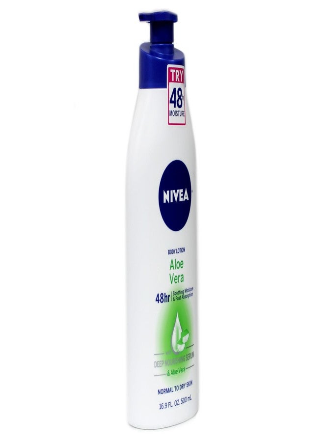 NIVEA Lotion Aloe Vera 48 Hour Pump, 16.9 Ounce - Image 2