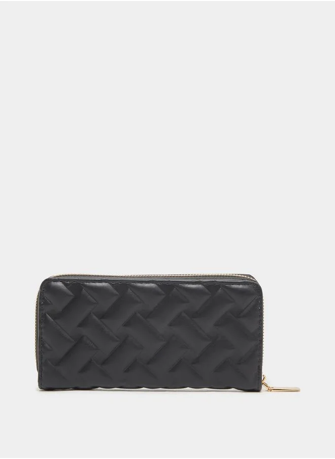 ستايلي Quilted Zip Around Wallet