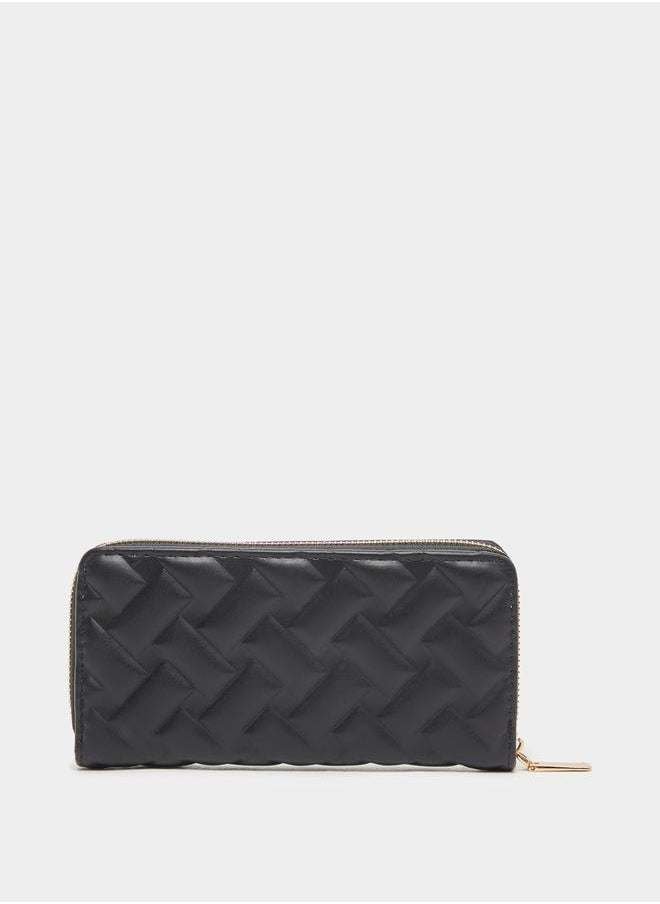 Styli Quilted Zip Around Wallet  - Image 2