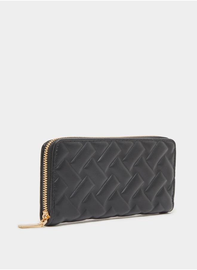Styli Quilted Zip Around Wallet  - Image 1