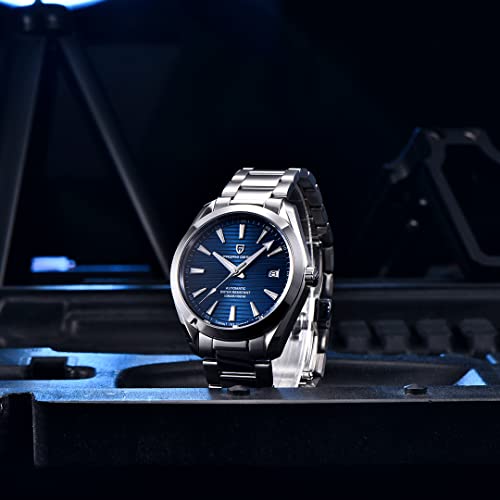 PAGRNE DESIGN Pagani Design Men Automatic Watch Japan Movement Sapphire Glass Stainless Steel Bracelet 100 Meter Waterproof Sports Watch - Image 2