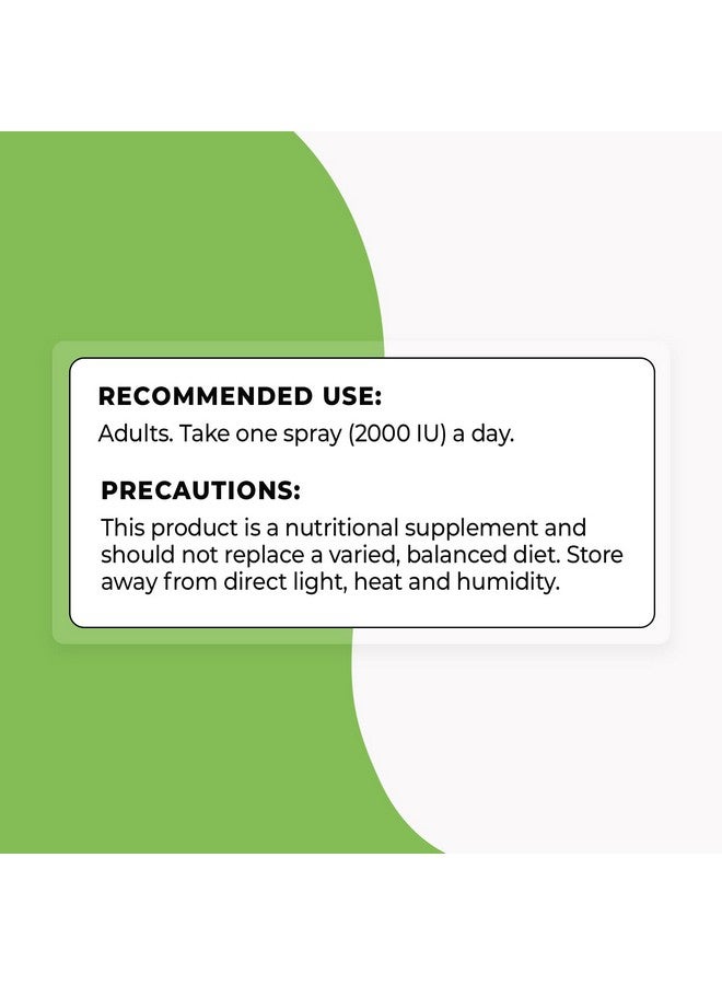 Generic Supersmart - Vitamin D3 Spray 2000 IU (Cholecalciferol) | Non-GMO & Gluten Free - 25 ml  - Image 4