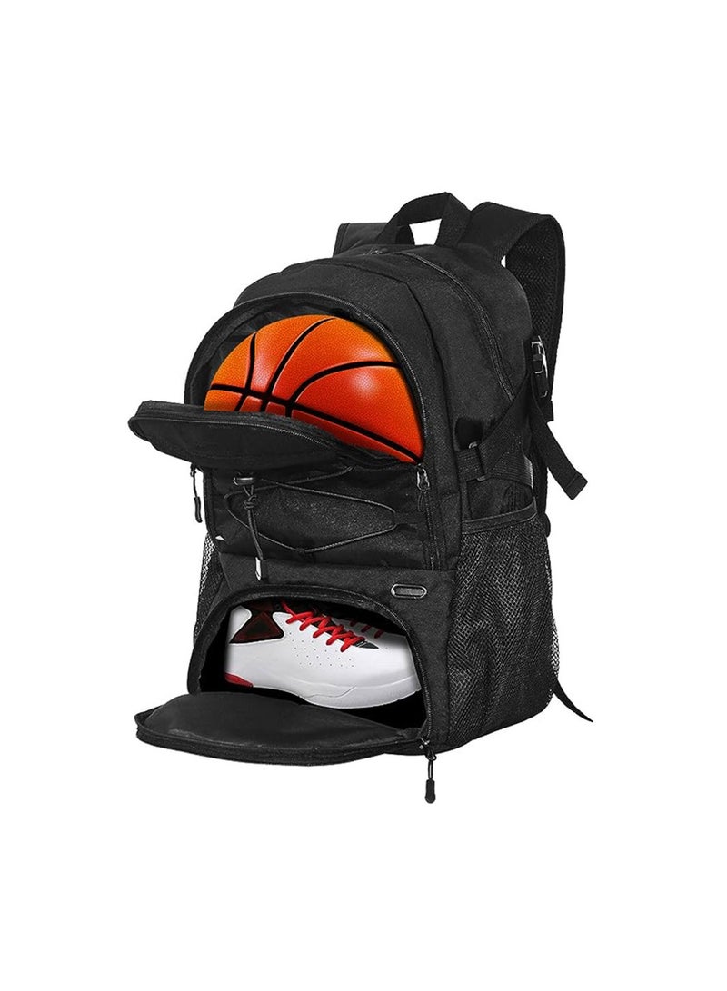 كول بيبي حقيبة ظهر رياضية لكرة السلة مع حامل كرة منفصل وحقيبة ظهر للطلاب - Image 1