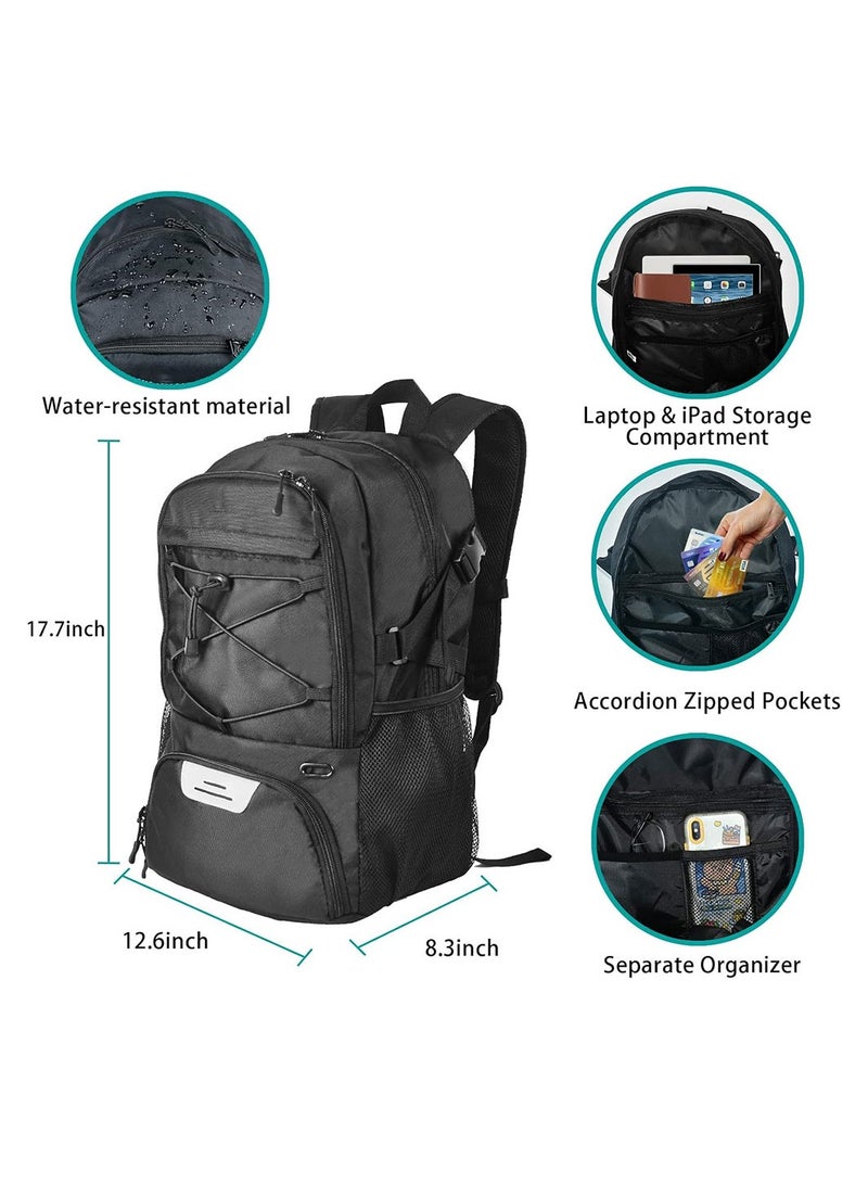 كول بيبي حقيبة ظهر رياضية لكرة السلة مع حامل كرة منفصل وحقيبة ظهر للطلاب - Image 4