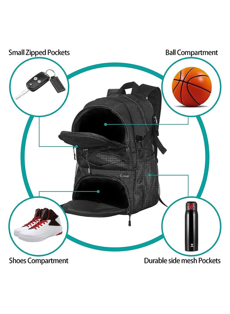 كول بيبي حقيبة ظهر رياضية لكرة السلة مع حامل كرة منفصل وحقيبة ظهر للطلاب - Image 5