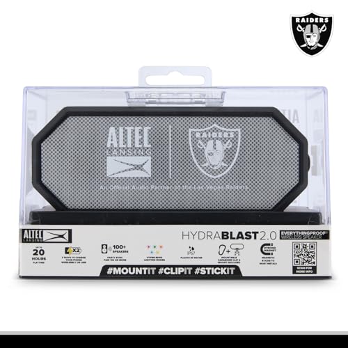 Altec Lansing - Portable Bluetooth Speaker HYDRABLAST 2.0, Waterproof IP67, 20W Output Power, Magnetic Bluetooth Speaker (Raiders) - Image 3