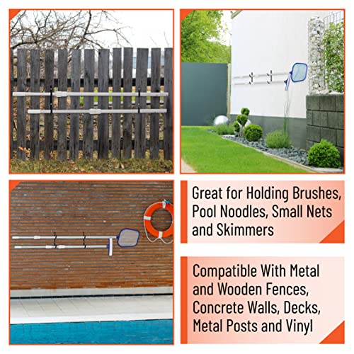 UNCO Pool Pole Hanger - 2 Pack, Pool Equipment Hooks for Poles and Hose, Accessories - Image 5
