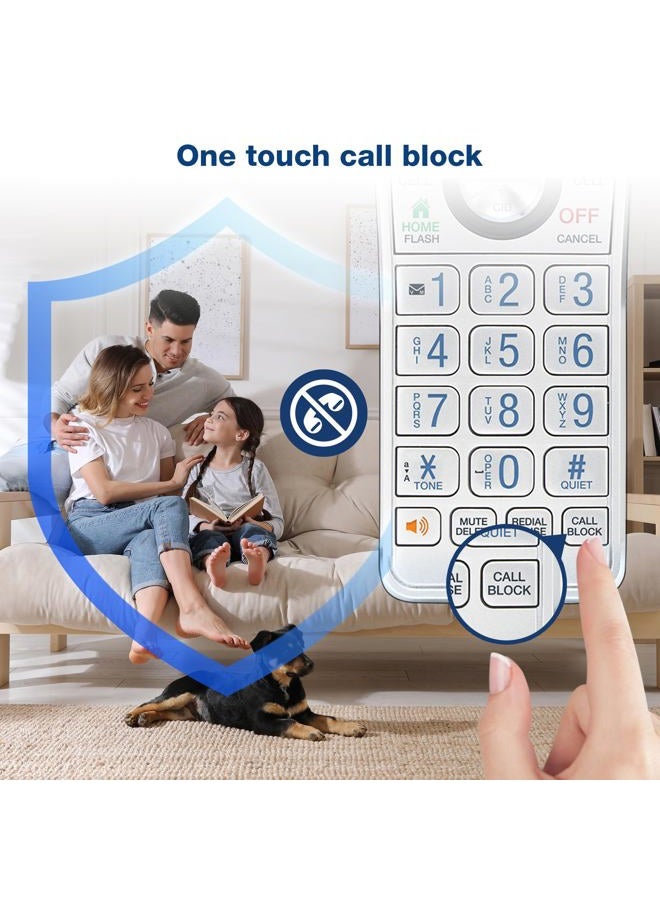 vtech IS8151-5 Super Long Range 5 Handset DECT Cordless Phone for Home with Answering Machine, 2300 ft Range, Call Blocking, Bluetooth, Headset Jack, Power Backup, Intercom, Expandable to 12 HS - Image 3