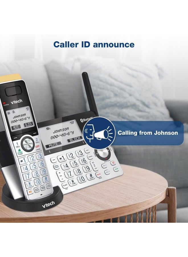 vtech IS8151-5 Super Long Range 5 Handset DECT Cordless Phone for Home with Answering Machine, 2300 ft Range, Call Blocking, Bluetooth, Headset Jack, Power Backup, Intercom, Expandable to 12 HS - Image 5