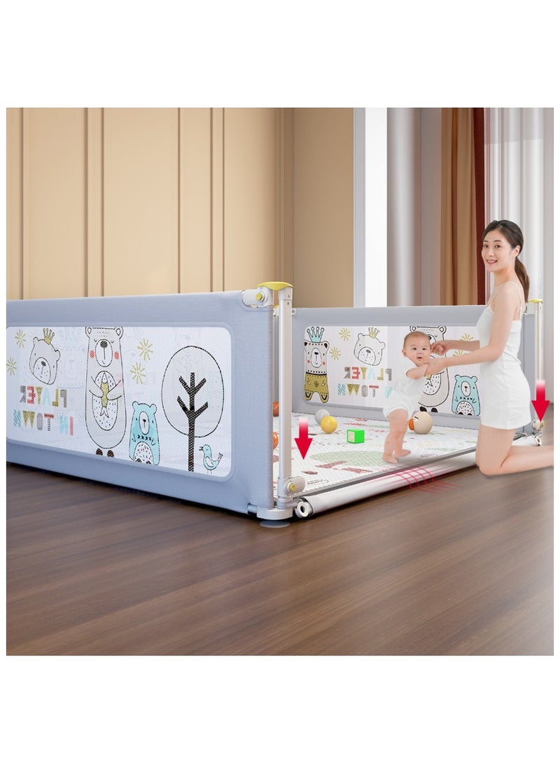 Baby Playpen Fence, Sturdy Playard for Toddler, Infant Indoor & Outdoor Kids Activity Center, 150*180CM (without Playmat)  - Image 4