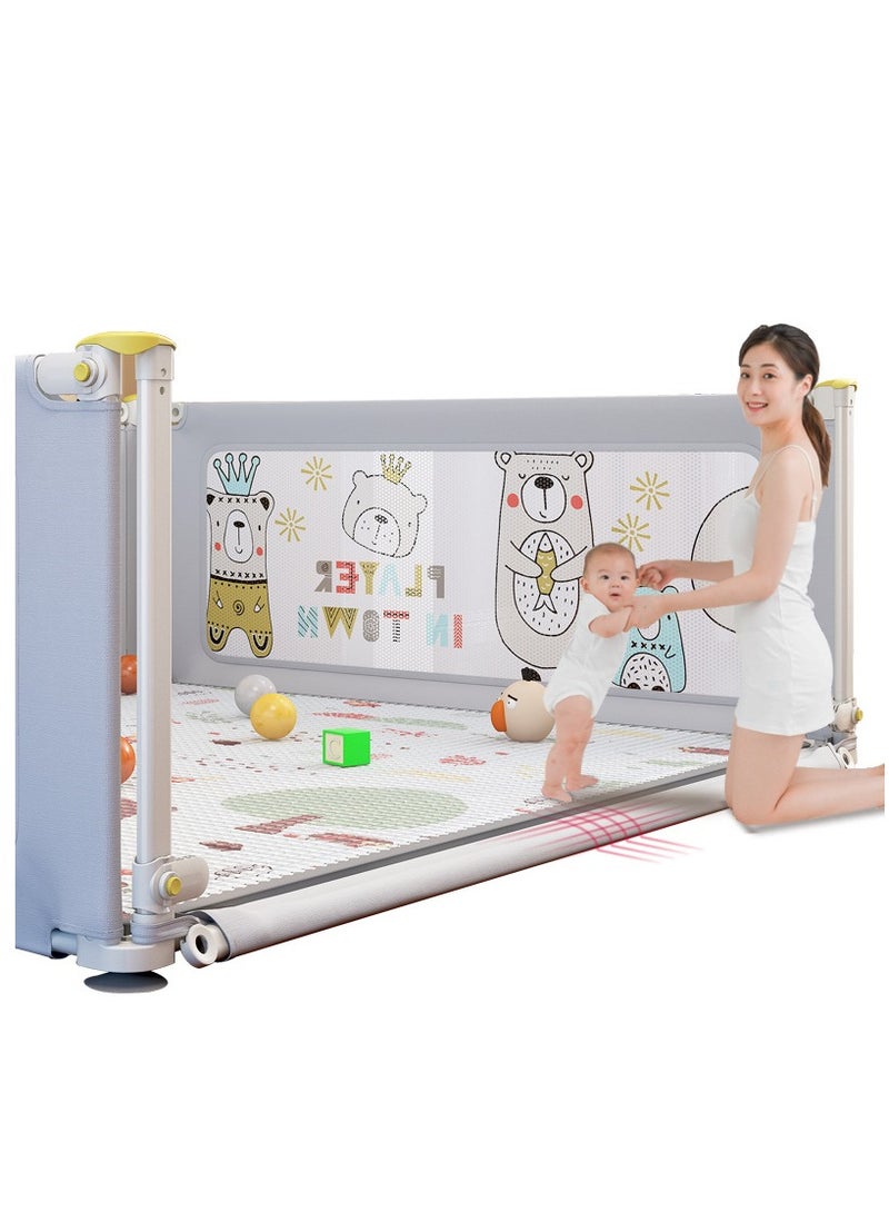 Baby Playpen Fence, Sturdy Playard for Toddler, Infant Indoor & Outdoor Kids Activity Center, 150*180CM (without Playmat)  - Image 5