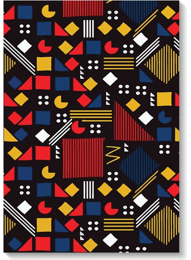 RYN Geometric Shapes Wall Art Multicolour 40x60cm - Image 1