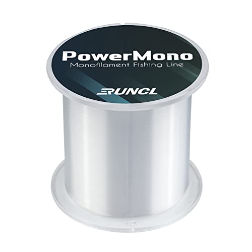 RUNCL PowerMono Fishing Line, Monofilament Fishing Line - Ultimate Strength, Shock Absorber, Suspend in Water, Knot Friendly - Mono Fishing Line (Clear, 20LB(9.1kgs), 300yds) - Image 1