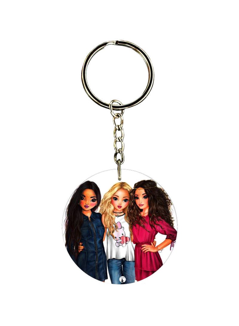 RKN Girls Printed Keychain