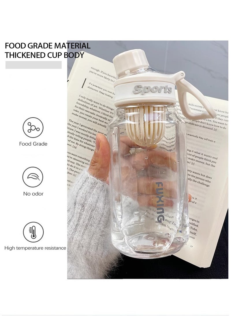 FUXING - Minimalist Sports Water Bottle with Infuser - Portable, Leak-Proof, Ideal for Gym, Outdoor, and Travel-750ml - Image 1