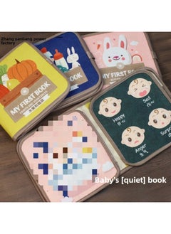 Generic Cloth Book Early Education Baby Can't Tear 0-3 Years Old Three-dimensional Tail Book Bite Enlightenment Book 6 Months Baby Educational Toys-Color:[opp Bag] Tail Cloth Book-forest Animals (english Version 4 Pages 8 Sides With Sound Paper) 39g  - Image 4