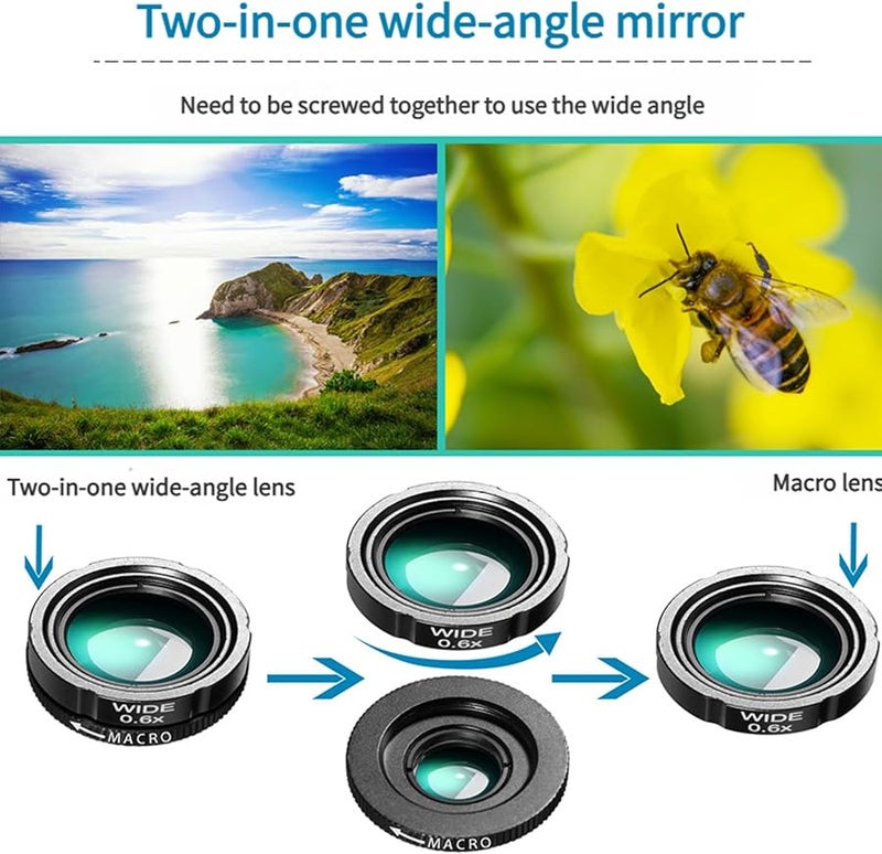 28X Telephoto Lens with Fisheye Wide Angle for Most Phones Portable Tripod Included - Image 5