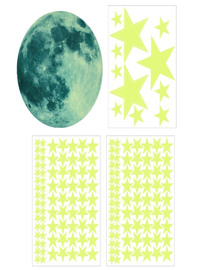 GLOCARNIVAL Glow Stars and Full Moon Wall Stickers for Starry Sky,Glowing Star Beautiful Wall Decals for Any Room,Beautiful Wall Decals for Kids Gift,Glow in The Dark Stars Light Your Ceiling - Image 5