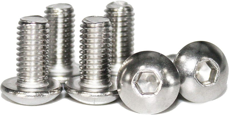 Fullerkreg 100 Pcs M4-0.70 x 8mm Button Head Socket Cap Bolts Screws, 18-8 Stainless Steel, Allen Hex Drive, ISO 7380, by ,Come in a Plastic Case - Image 4