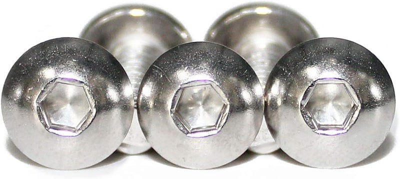 Fullerkreg 100 Pcs M4-0.70 x 8mm Button Head Socket Cap Bolts Screws, 18-8 Stainless Steel, Allen Hex Drive, ISO 7380, by ,Come in a Plastic Case - Image 3
