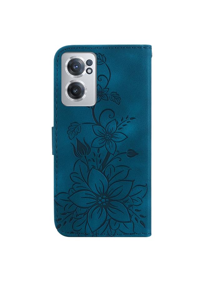 erorex Case For OnePlus Nord CE 2 5G Lily Embossed Leather Phone Case  - Image 3