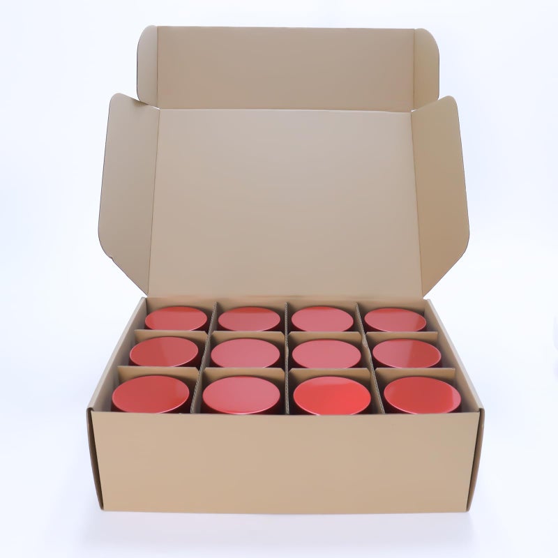 HOMAMAMOON 24 Pcs 8oz Candle Tins with Lids Bulk, Drak Red Metal Candle Jars for Making Candles, Shatterproof Empty Candle Containers & Vessels for DIY Travel & Small Business - Image 3