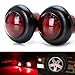 iJDMTOY iJDMTOY Pair Rear Mount Spare Tire Lug Nut Insert Red 3rd LED Brake Light Kit Compatible With Jeep Wrangler TJ JK JL  - Image 2