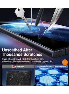 X-level 2 Pcs Samsung Galaxy S24 Ultra Screen Protector,[Grade Shatterproof Longest Durable] Screen Protector Accessory for S24 Ultra Tempered Glass Fingerprint Unlock  - Image 2