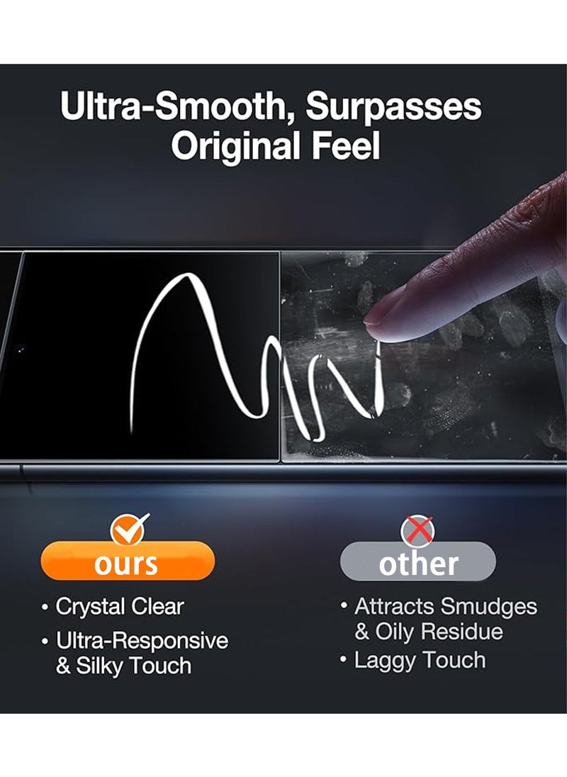 X-level 2 Pcs Samsung Galaxy S24 Ultra Screen Protector,[Grade Shatterproof Longest Durable] Screen Protector Accessory for S24 Ultra Tempered Glass Fingerprint Unlock  - Image 4