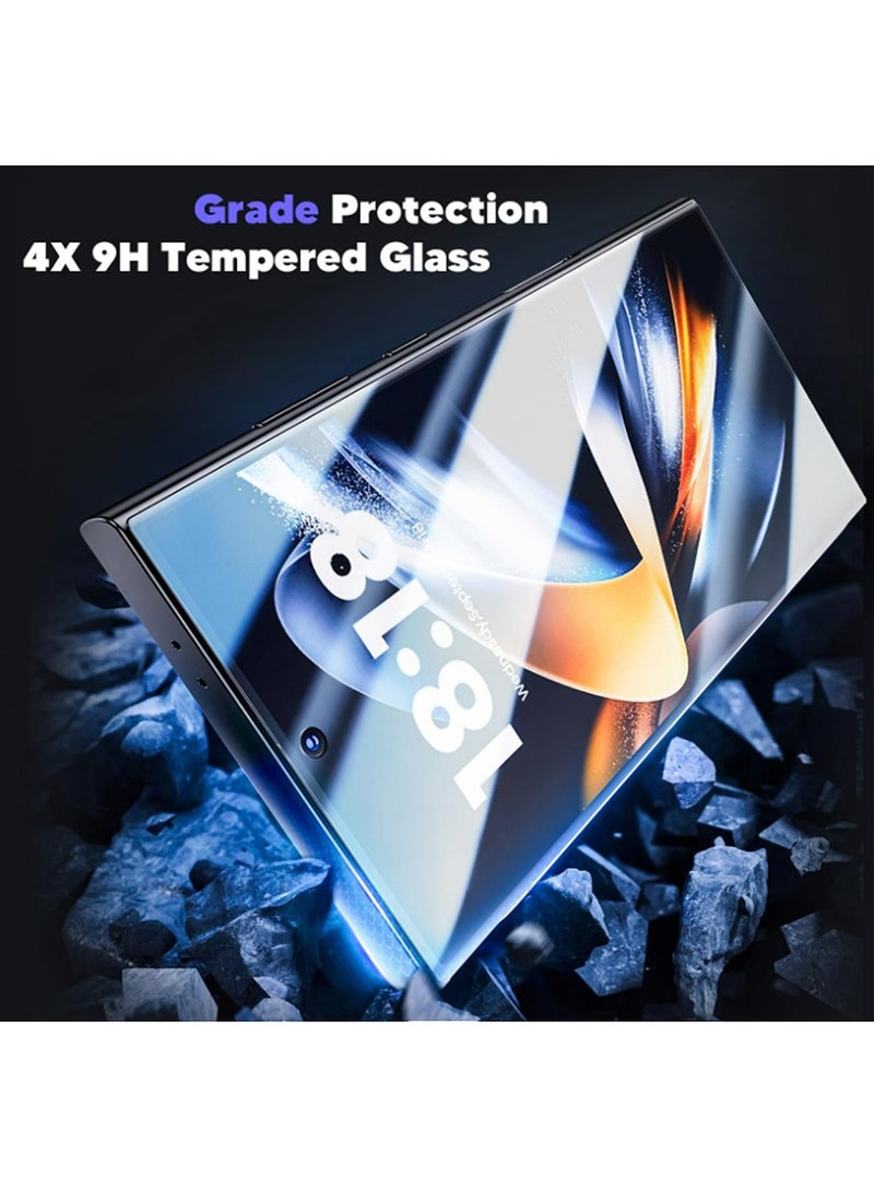 X-level 2 Pcs Samsung Galaxy S24 Ultra Screen Protector,[Grade Shatterproof Longest Durable] Screen Protector Accessory for S24 Ultra Tempered Glass Fingerprint Unlock  - Image 5