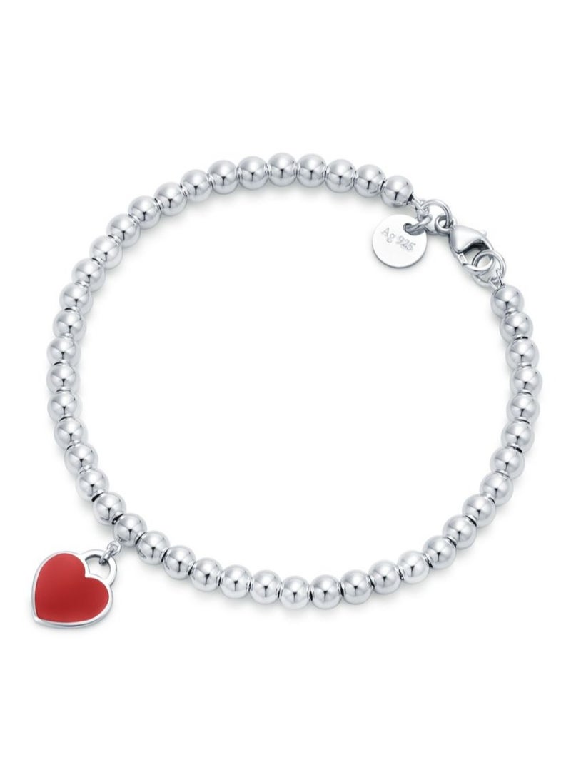 Tiffany Heart Enamel Beaded Bracelet 4mm - pzsku/Z8A767F5F3BB8ED435B51Z/45/_/1730193124/755aff11-51f9-4eb1-8b41-5a4cf0856ca0