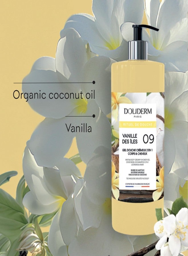 Doliderm Paris - Creamy Shower Gel, 33.8 Fl Oz (Island Vanilla) - Image 3