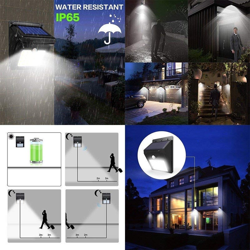 Krupasadhya Outdoor Led Motion Sensor Path Security Light Plastic Black - Image 5