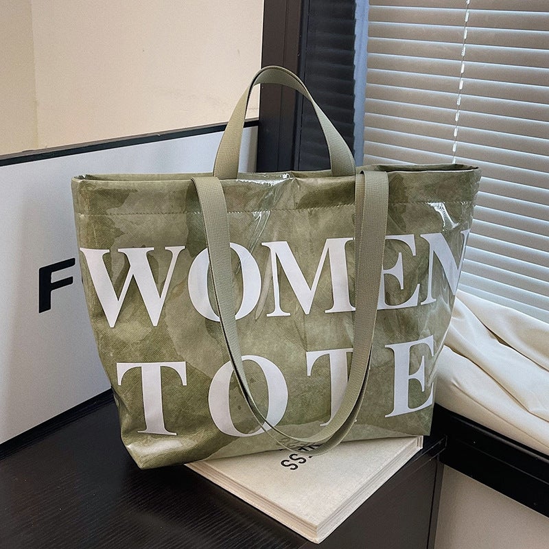 Fashion Crossbody Tote Bag Large Capacity Commuter Bag Niche Design Spring Simple Personality Single Shoulder Handbag For Women - Image 4