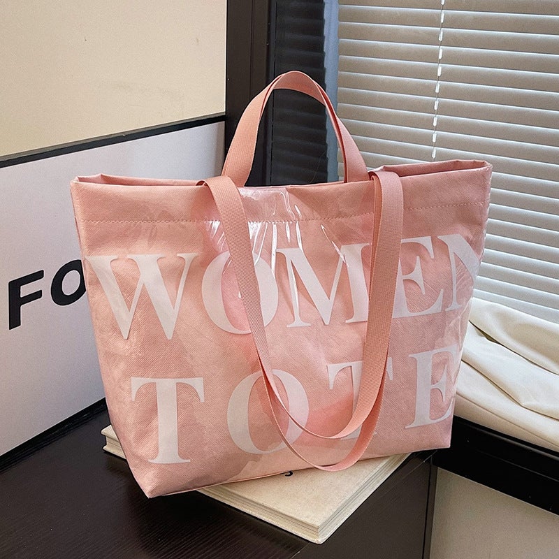Fashion Crossbody Tote Bag Large Capacity Commuter Bag Niche Design Spring Simple Personality Single Shoulder Handbag For Women - Image 3