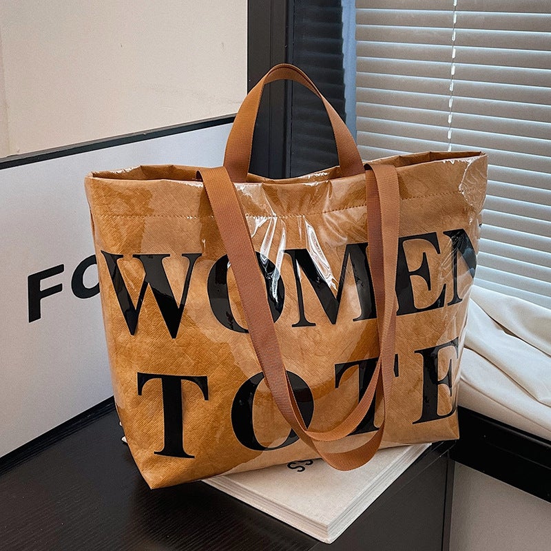 Fashion Crossbody Tote Bag Large Capacity Commuter Bag Niche Design Spring Simple Personality Single Shoulder Handbag For Women - Image 2