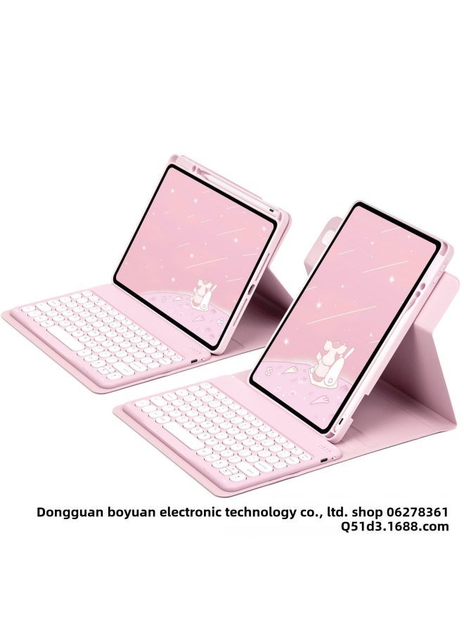 Generic For IPad10.2 Wonderful Control Protective Cover 10 Generation Acrylic Rotating Magnetic Bluetooth Keyboard Protective Cover 10.9 Slot-Color:Dark Purple Single Leather Case-Product Type:iPad Pro 11 2022/2020 Universal IPadAir4/5 10.9  - Image 4