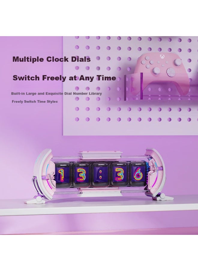 Divoom Pixel Art Timebox Evo Led Gaming Desk Decor Tech Atmosphere Light Diy Screen Emulation Neon Tube Electronic Clock Creative Gift - Image 1